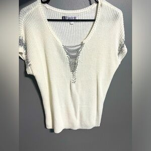 Sexy white transparent blouse NWT